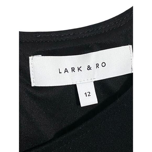 Lark & Ro Classic Little Black Dress 12 Minimalist Cocktail Career Elegant LBD - Picture 6 of 8